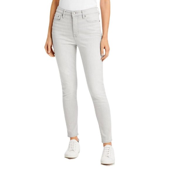 Lauren Ralph Lauren Denim - Lauren Ralph Lauren Super Stretch High Rise Skinny Ankle Jean Soft Grey 16 / 33W